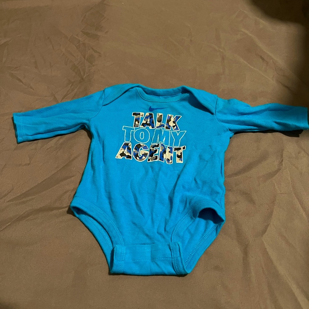 Nike; talk to my Agent, long sleeve onesie